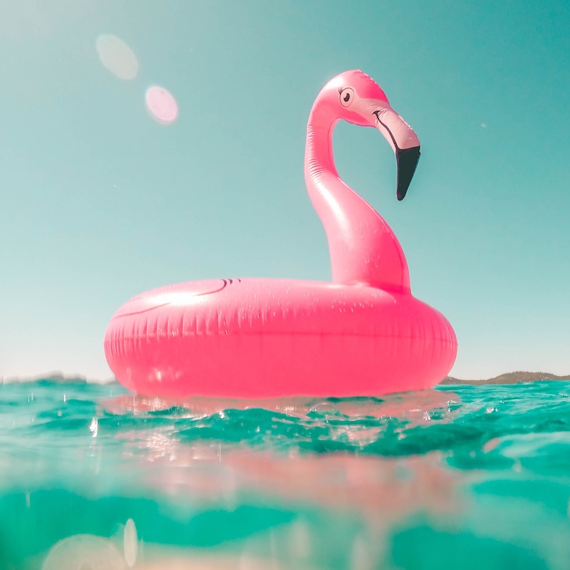 inflatable flamingo