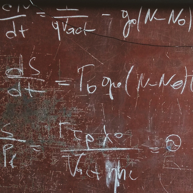 maths blackboard